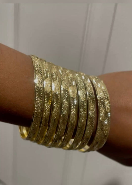 Gold Dubai Bangles