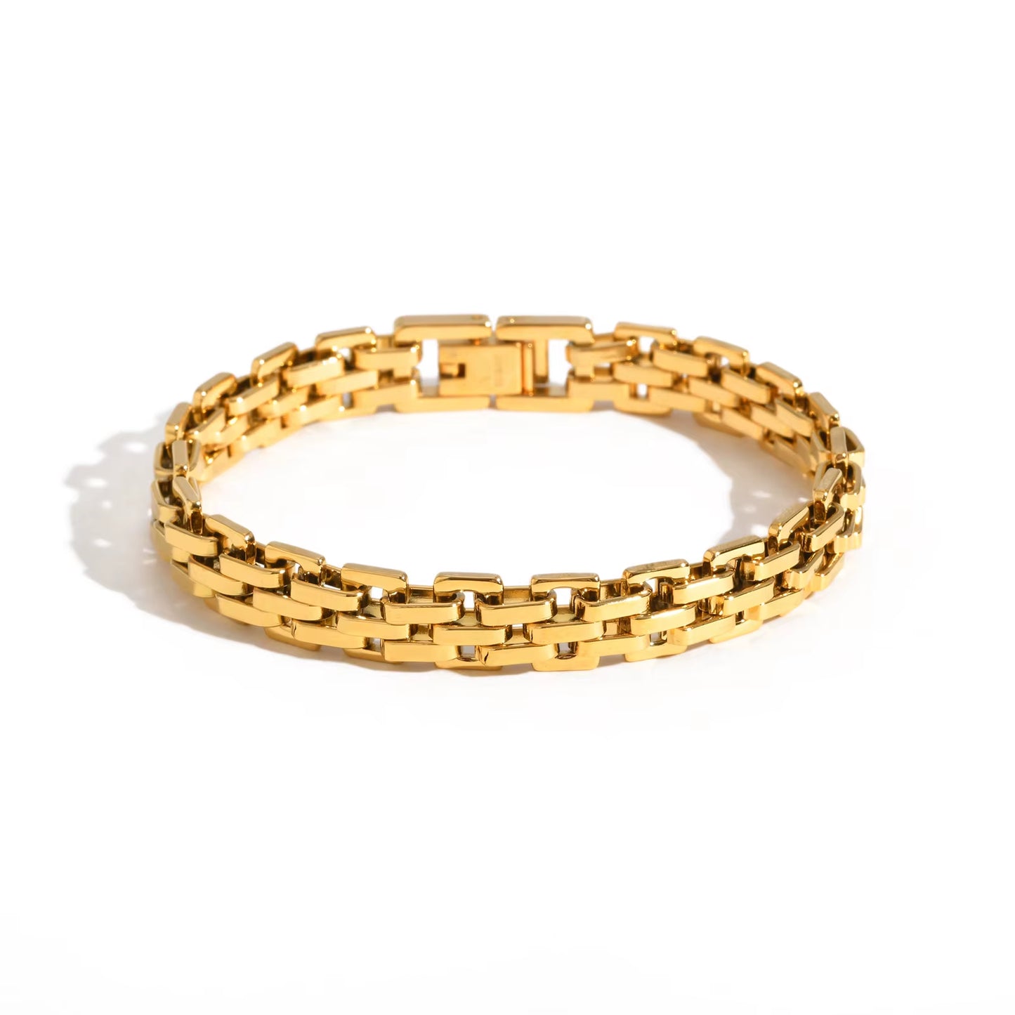 Women'S Watch Strap Bracelet,Gold Color Stainless Steel Bracelet,Fashion Party Waterproof Gifts